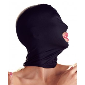 Черная закрытая маска с отверстием для рта